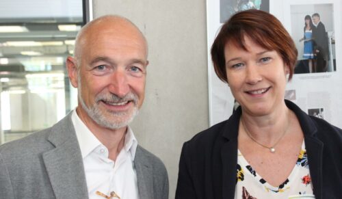 Der PFI-Vorsitzende Michael Tackenberg und Dr. Kerstin Schulte (Foto: HDS/L / Redaktion)