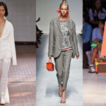 Kleine Koffertaschen mit eckigen Kanten auf der Mailand Fashion Week (v.l.n.r.): Jil Sander, Ermanno Scervino, Etro (Fotos: © IMAXtree.com)