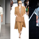Sonnenbrillen werden in der kommenden Saison etwas kleiner und geometrisch geformt (v.l.n.r.): Annakiki, Max Mara, Emporio Armani (Fotos: © IMAXtree.com)