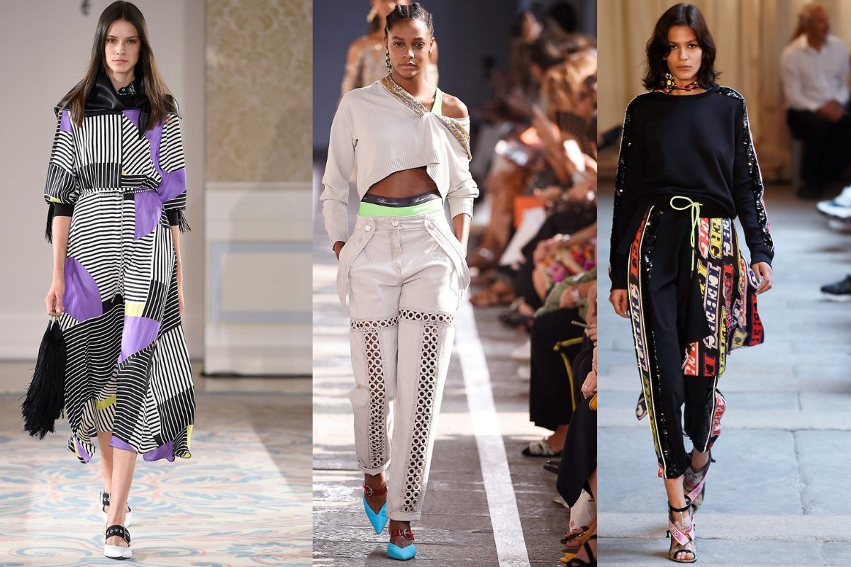 Sandalen und Pumps werden mit sportiven und auffälligen Schnallen dekoriert (v.l.n.r.): Beatrice B, Blumarine, Iceberg (Fotos: © IMAXtree.com)