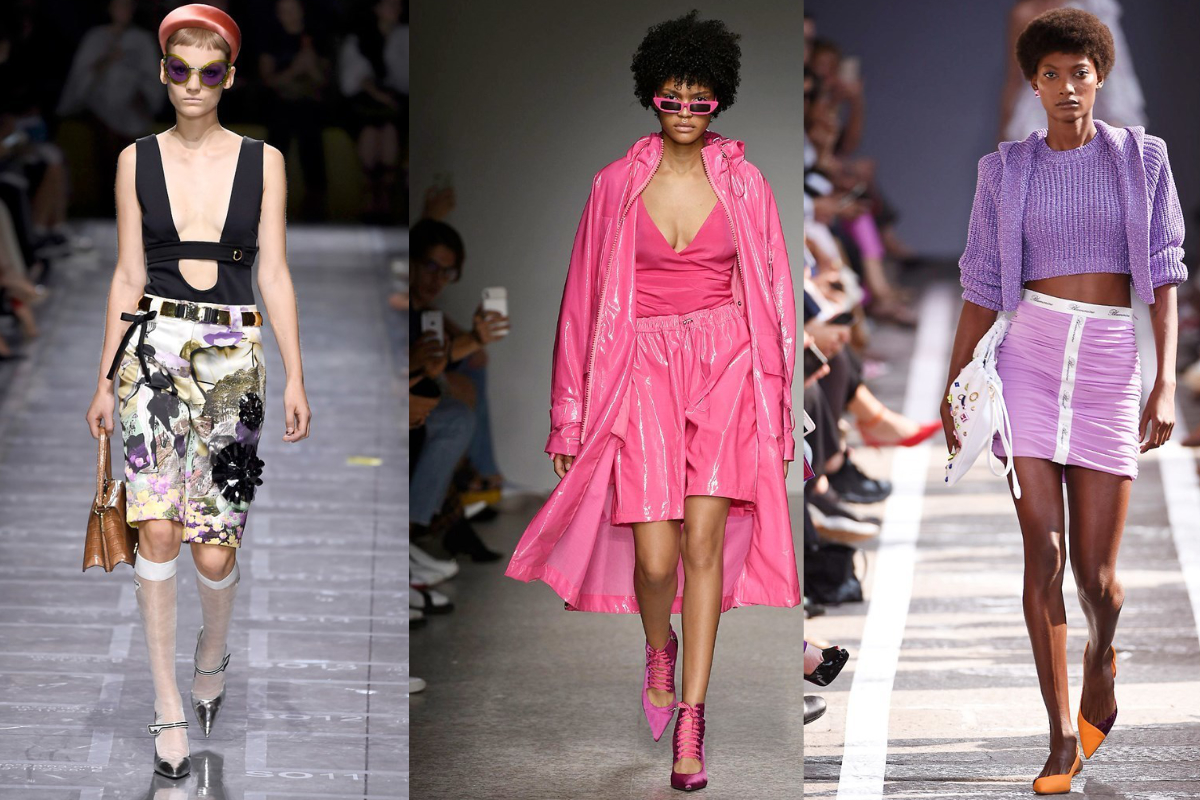 Spitze Leisten kommen bei Loafern, Ballerinas und Pumps (v.l.n.r.): Prada, Annakiki, Blumarine (Fotos: © IMAXtree.com) 