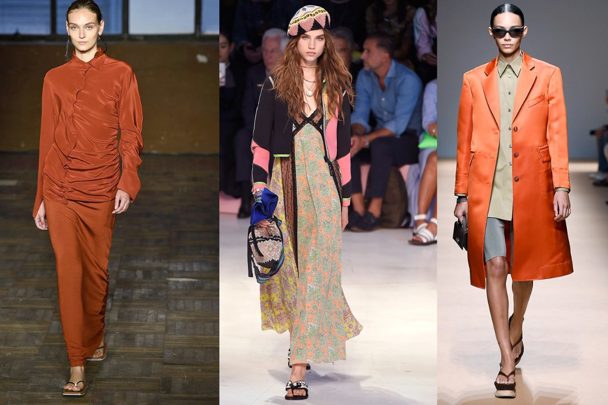 Waren in fast jeder Kollektion zu sehen: Zehentrenner (v.l.n.r.): Erika Cavallini, Etro, Salvatore Ferragamo (Fotos: © IMAXtree.com) 