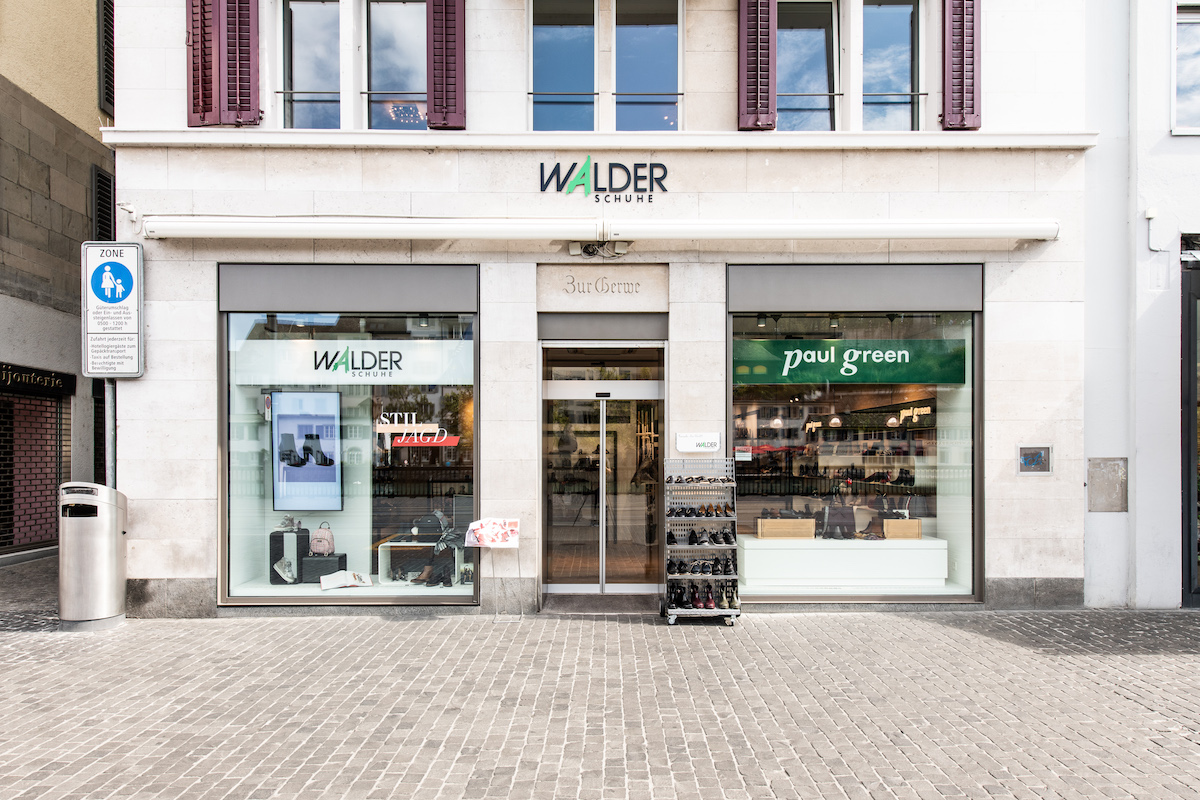 Das erste reine Damenschuh-Geschäft der Schuhhaus Walder AG in Zürich (Foto: Schuhhaus Walder AG). 