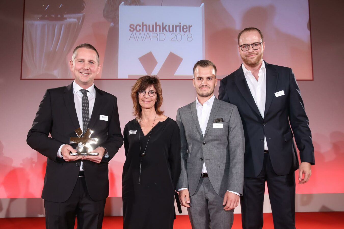Johannes Huber, Marion Freund, Lukas Friedrich und Marc Leinweber