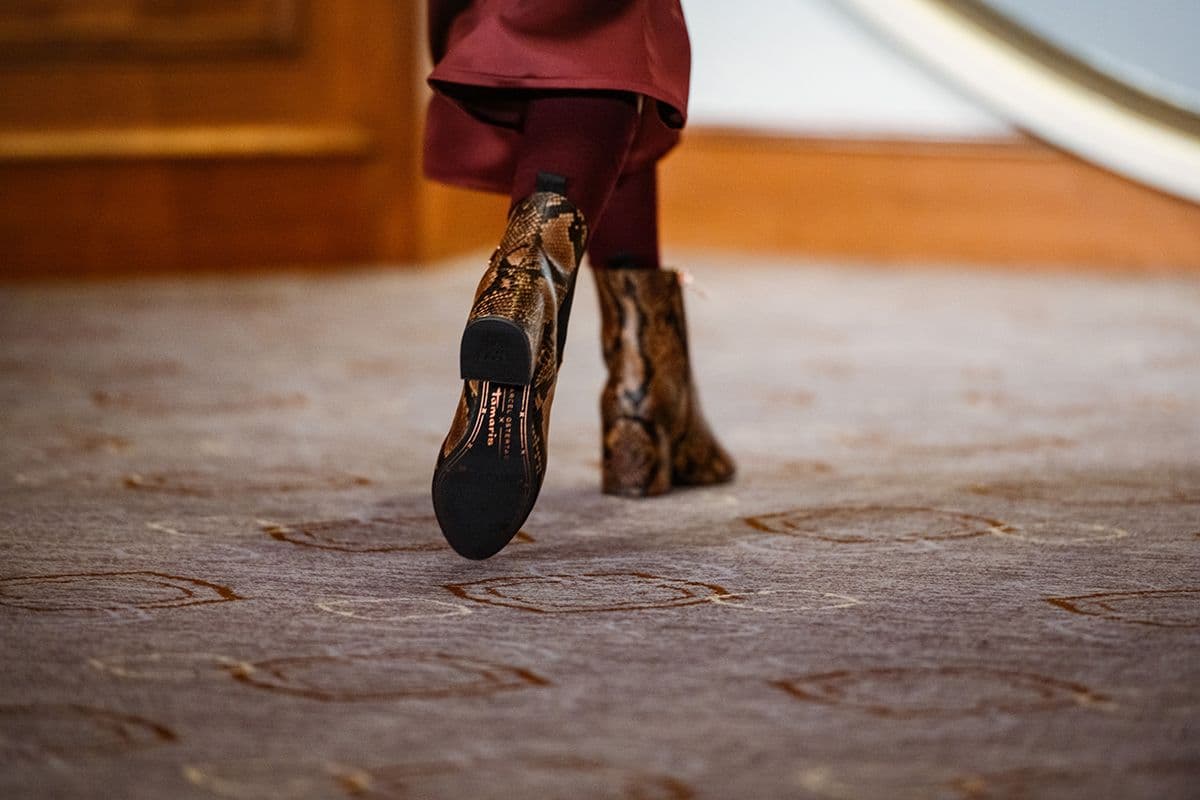 Marcel Ostertag Fashion Show mit Schuhen aus der MarcelOstertag X Tamaris Kollektion (Foto: Robert Schlesinger/Getty Images für Marcel Ostertag)