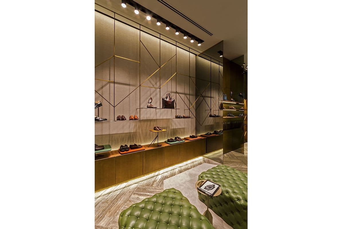 Santoni Monomarken-Store in der Dubai Mall in Dubai. (Foto. Santoni)