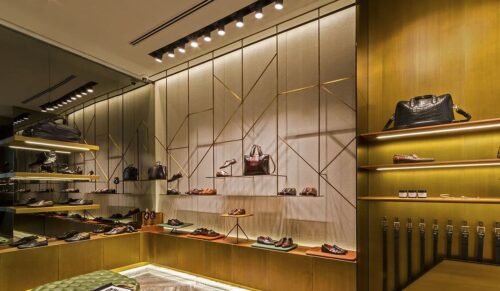 Santoni Monomarken-Store in der Dubai Mall in Dubai. (Foto. Santoni)