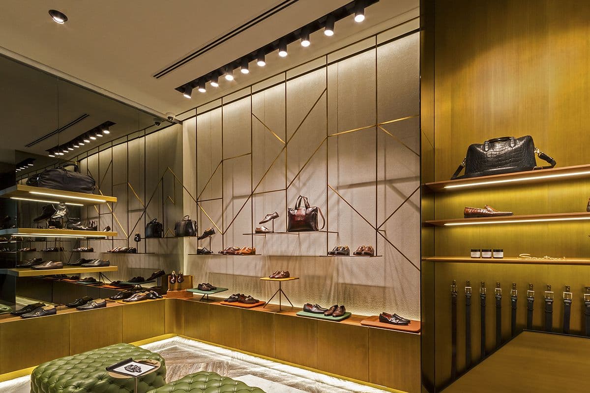 Santoni Monomarken-Store in der Dubai Mall in Dubai. (Foto. Santoni)