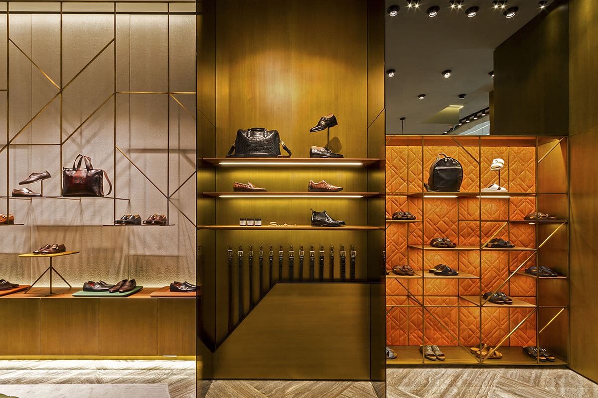 Santoni Monomarken-Store in der Dubai Mall in Dubai. (Foto. Santoni)