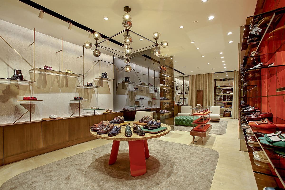 Santoni Monomarken-Store in der DLF Emporio Mall in Neu Delhi. (Foto. Santoni)