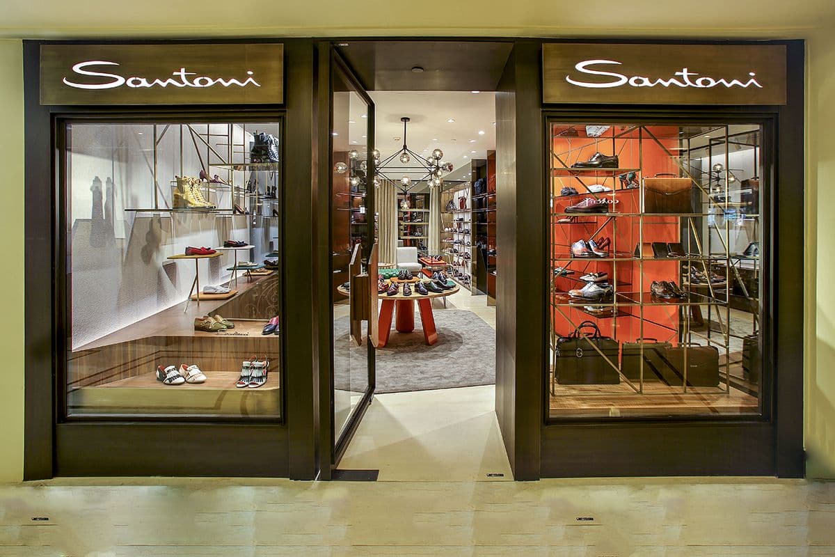 Santoni Monomarken-Store in der DLF Emporio Mall in Neu Delhi. (Foto. Santoni)