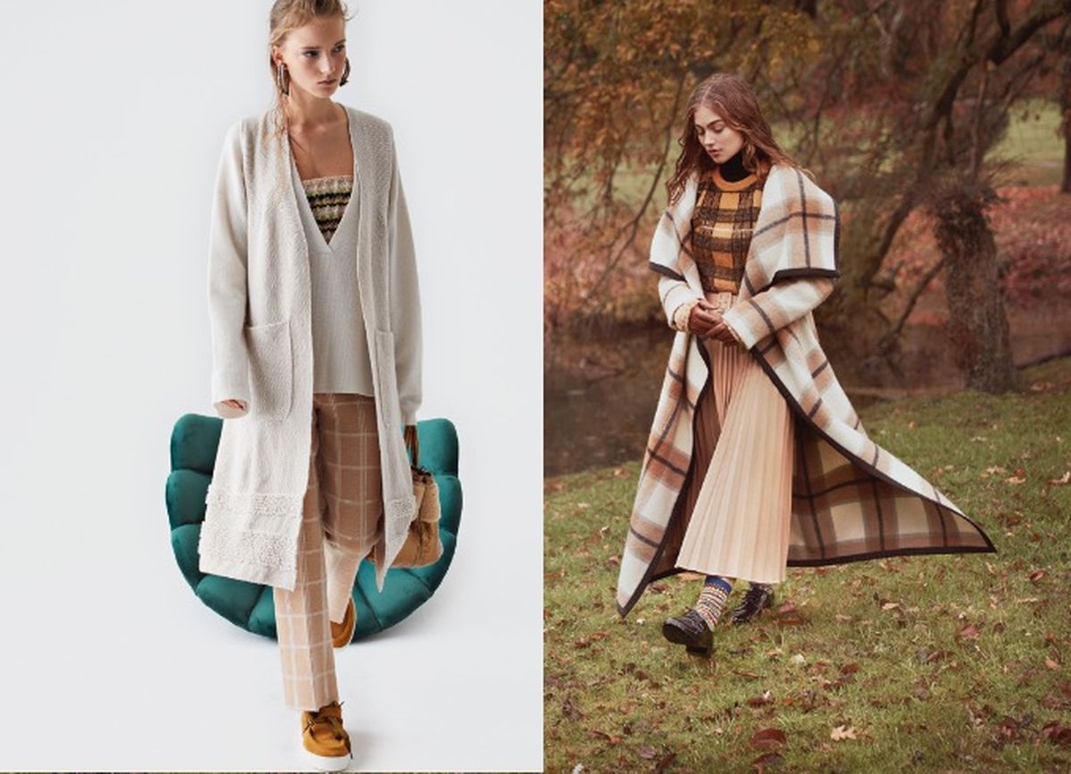 Links Cividini, rechts Burlington - Modetrend helle Farben H/W 20/21 