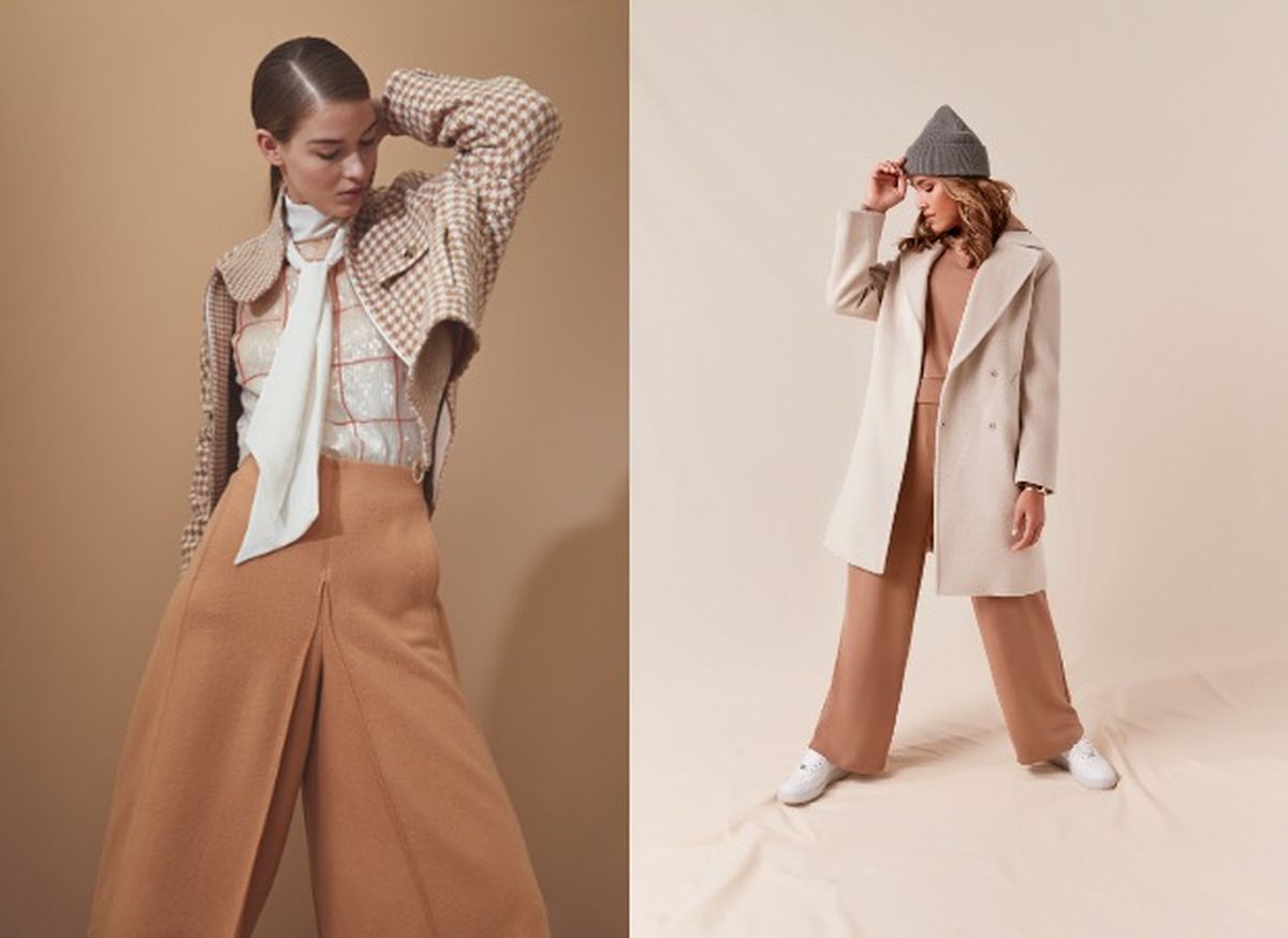 Links Marc Cain, rechts Triangle - Modetrend helle Farben H/W 20/21 