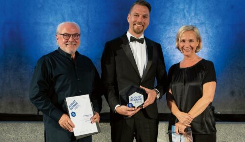 v.l.n.r Bernd Hummel, Ingo Hänel und Amelie Fried (Foto: ANWR)