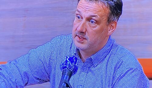 Schuhhändler Axel Schöll in der Sendung „Jetzt red i“ des Bayerischen Rundfunks