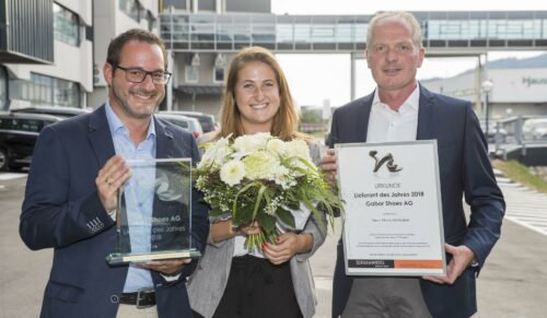 Mario Aichholzer (li.), Katharina Eberl und Thomas Ratzenböck (Foto: Brandboxx Messe Schuh Austria und Neumayr/Leo)