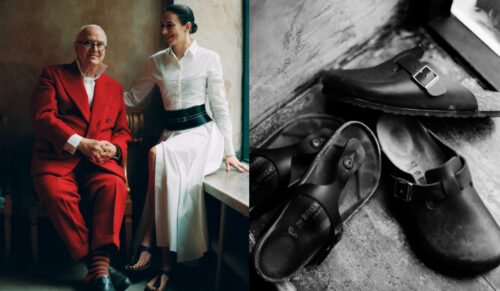Manolo und Kristina Blahnik werben in einer neuen Kampagne für Birkenstock. (Fotos: Birkenstock)