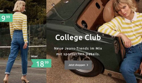 Auch der Onlineshop Bonprix wurde von Creativestyle untersucht. (Foto: Startseite Bonprix)