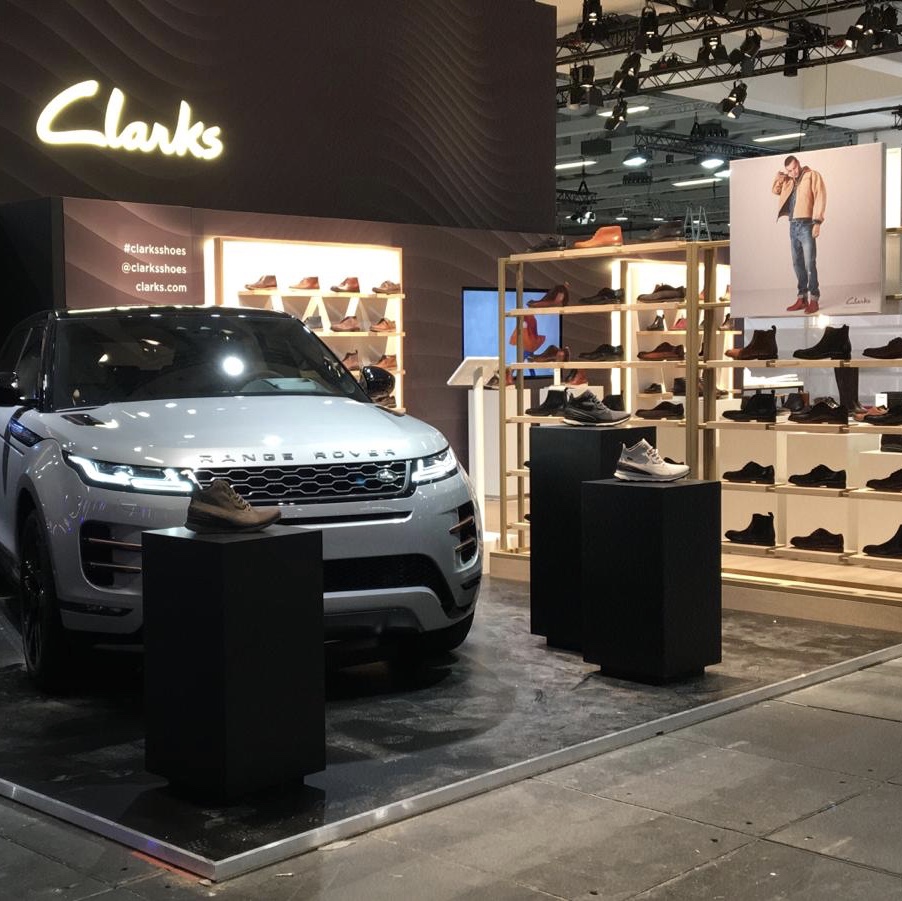 Messestand von Clarks auf der Panorama Berlin (Foto: Clarks)
