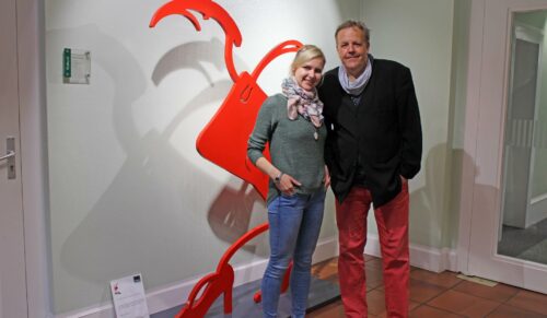 Christiana Becker mit dem Collonil-Vetriebsleiter für Deutschland, Lutz Kemsies (Foto: Collonil)
