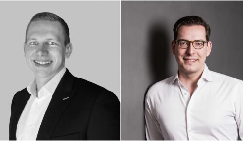 Felix Baber (Compeon) und Dr. Dominik Benner (Schuhe24). (Foto: Schuhe24)