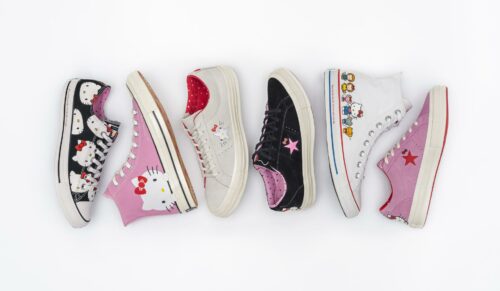 Converse trifft auf Hello Kitty. Das Ergebnis ist sowohl für Kinder, Damen als auch Herren erhältlich. (Foto: Converse)