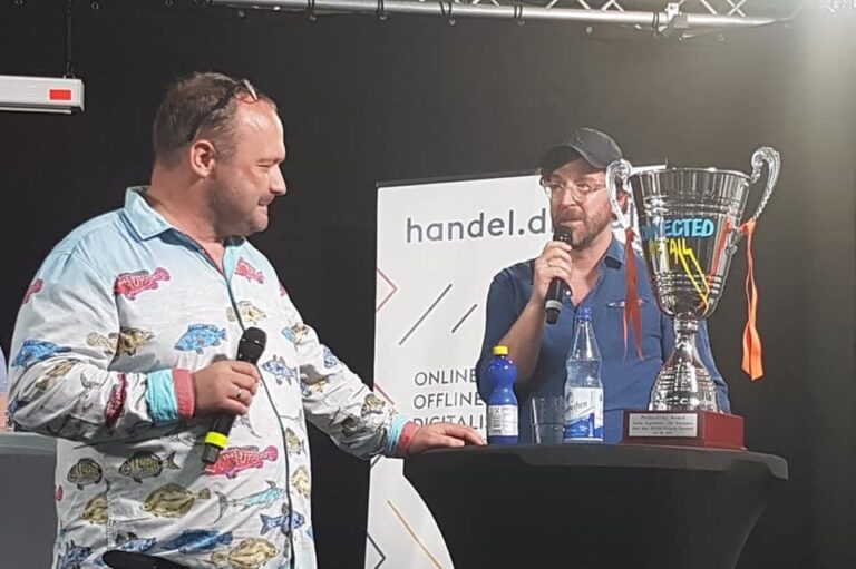 Diskutierten miteinander: Roman Degenhardt und Dr. Carsten Keller (Zalando) (Foto: Redaktion)