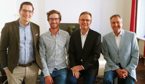v.l.n.r.: Dr. Dominik Benner, Markus Diemer, Mark Bongard, Jochen Schnell. (Foto: Dein-Juwelier.de)