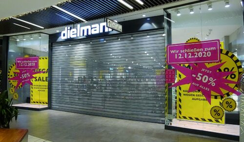 Die Dielmann-Filiale im Mannheimer Center Q6Q7 steht als einer von dreizehn Standorten des Filialisten vor der Schließung. (Foto: Redaktion)
