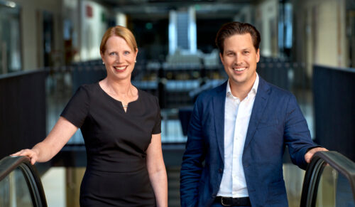 Das Geschäftsführungsteam der ANWR Schuh: Heike Discher und Tobias Eichmeier (Foto: ANWR)