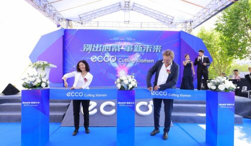 Einweihung des Ecco Leather Werks in Xiamen mit Aufsichtsratschef Dieter Kasprzak. (Foto: Ecco)