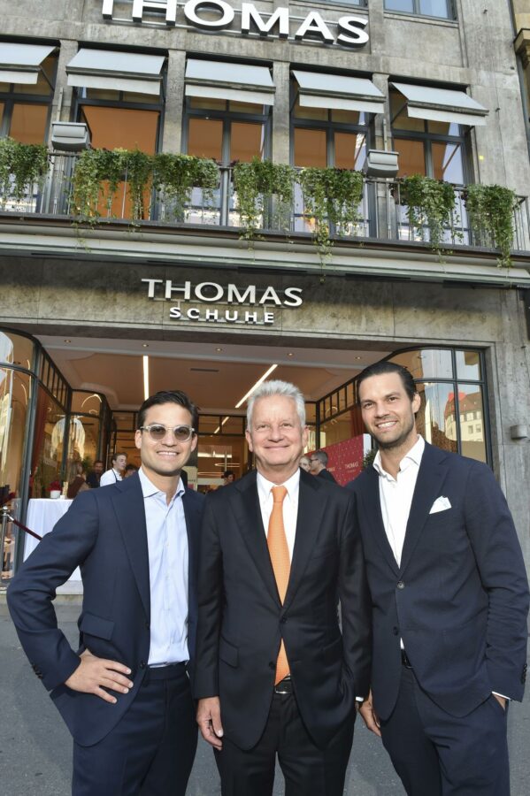 Luca Tretter und Gregor Tretter bei der Eröffnungsfeier des neuen Thomas-Flagshipstores in München am 01.09.2022 (Foto: Brauerphotos/G.Nitschke/Thomas)