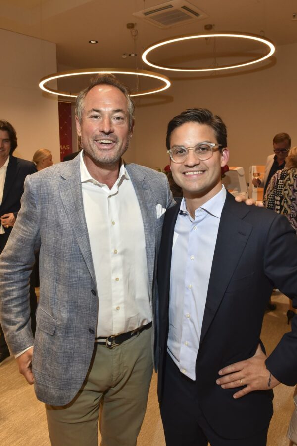 Uli Dahlmann und Gregor Tretter bei der Eröffnungsfeier des neuen Thomas-Flagshipstores in München am 01.09.2022 (Foto: Brauerphotos/G.Nitschke/Thomas)