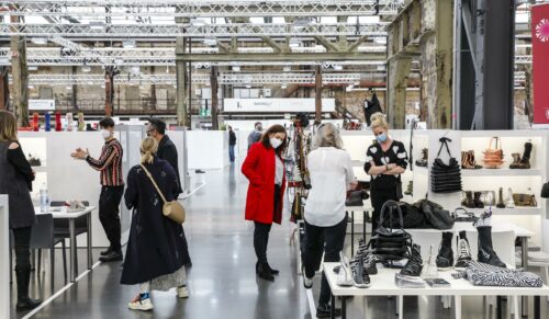Messegeschehen auf der Sonderausgabe der Gallery Shoes & Fashion Industrial Showroom. (Foto: Igedo)