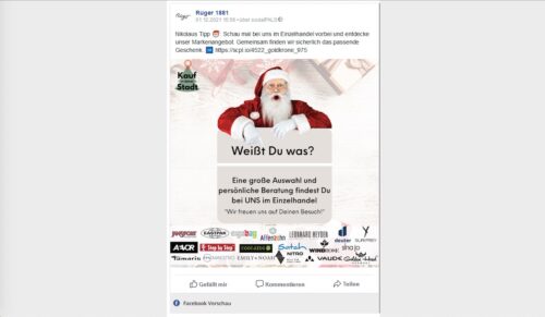 Die Online-Weihnachtskampagne der Goldkrone legt einen Fokus auf die Stärken stationärer Händler. (Foto: Goldkrone)