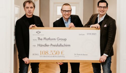 v.l.n.r.: Jürgen Hanke, Joachim Frost, Dr. Dominik Benner (Foto: The Platform Group)