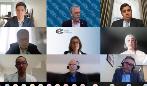 Teilnehmer des IFF, organisiert vom Europäischen Schuhhändler-Verband (Screenshot: CEC)