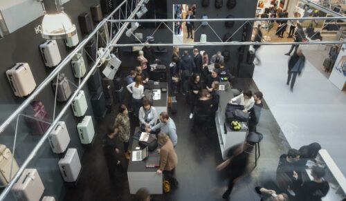 Die Reisegepäck-Marke Horizn Studios stellte sich erstmals auf der ILM in Offenbach vor. (Foto: Messe Offenbach / Jessica Schäfer)