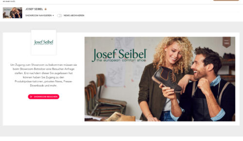 Showroom von Josef Seibel auf We Want Shoes (Foto: We Want Shoes)