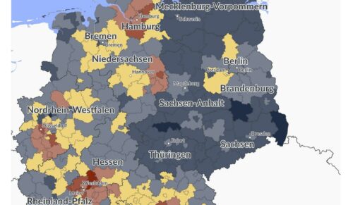 Regionale Kaufkraft in Deutschland 2020 (Quelle: GFK)