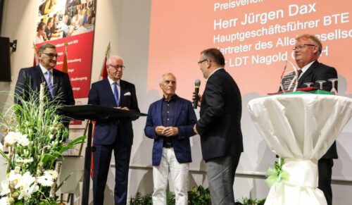v.l. Manfred Mroz, Horst Lenk, Werner Böck, Jürgen Dax und Rüdiger Jung (Foto: LDT Nagold)