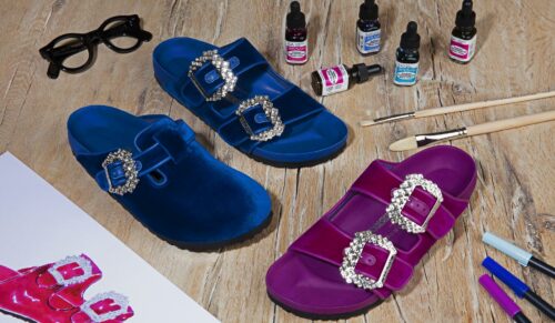 Manolo Blahnik und Birkenstock kooperieren. (Foto: Birkenstock)