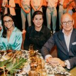 Die Marc Cain Fashion Show auf der Berlin Fashion Week. Von links nach rechts: Nora Amini (Breuninger), Simone Heift (KaDeWe), André Maeder (KaDeWe)(Foto: Marc Cain)