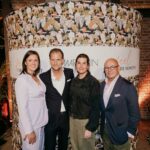 Die Marc Cain Fashion Show auf der Berlin Fashion Week. Von links nach rechts: Diana Brajkovic (Marc Cain), Dirk Büscher (Marc Cain), Simone Heift (KaDeWe), André Maeder (KaDeWe)(Foto: Marc Cain)