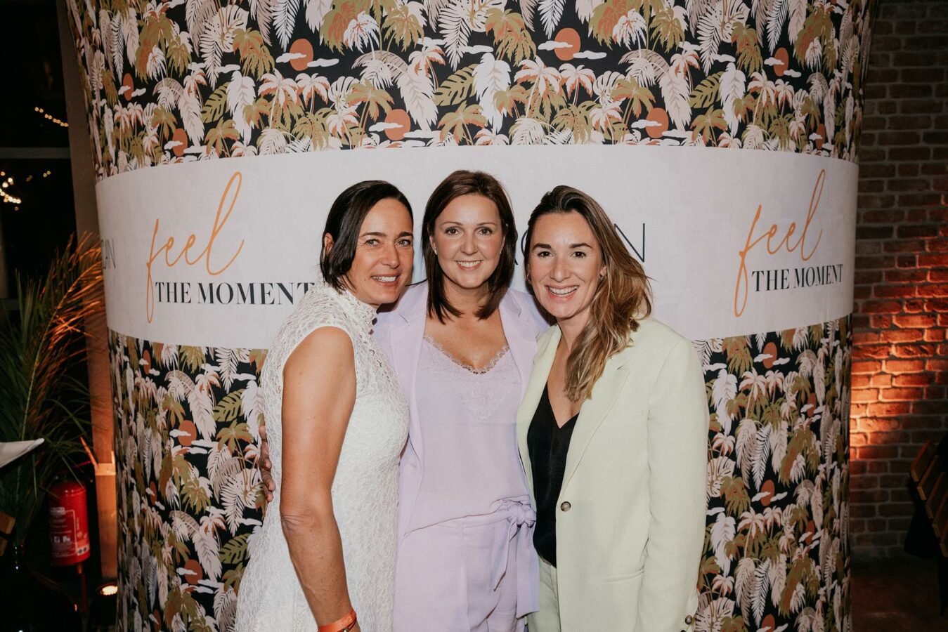 Die Marc Cain Fashion Show auf der Berlin Fashion Week. Von links nach rechts: Silke Sonnenhauser (Best Secret), Diana Brajkovic (Marc Cain), Asja Damm (P&C West)(Foto: Marc Cain)