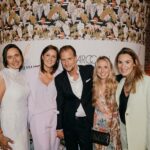 Die Marc Cain Fashion Show auf der Berlin Fashion Week. Von links nach rechts: Silke Sonnenhauser (Best Secret), Diana Brajkovic (Marc Cain), Dirk Büscher (Marc Cain), Ann-Kathrin Engels-Nadidai (Best Secret), Asja Damm (P&C West)(Foto: Marc Cain)