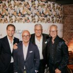 Die Marc Cain Fashion Show auf der Berlin Fashion Week. Von links nach rechts: Dirk Büscher (Marc Cain), André Maeder (KaDeWe), Helmut Schlotterer (Marc Cain), Peter Graf (Graf) (Foto: Marc Cain)