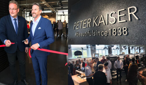 Peter Kaiser feiert die Eröffnung des neuen Werk 1 am Stammsitz des Schuhherstellers in Pirmasens (Foto: Redaktion)
