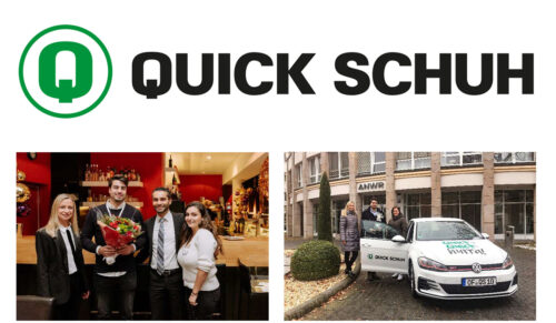 Niklas Krohn freut sich über einen fabrikneuen Golf GTI, der auf dem Quick-Schuh-Partnertag in Aschaffenburg Ende Dezember 2018 verlost wurde. (Fotos: Quick Schuh)