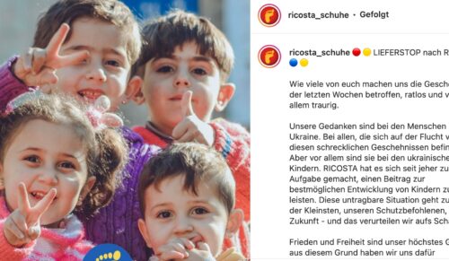 Ricosta-Post auf Instagram